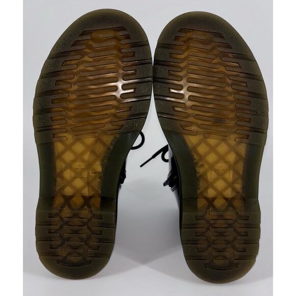 NEW Dr Martens Doc 1460Y Youth Patent Leather Boots Black Big Girl Size 5‎ - Picture 6 of 11